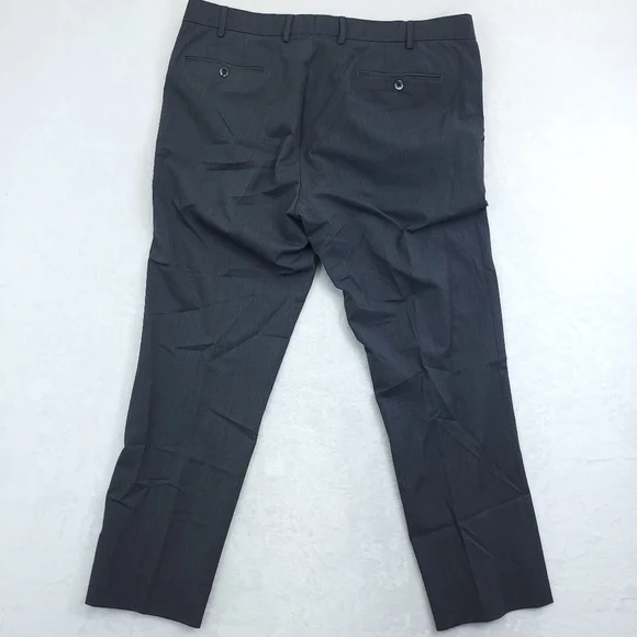 Meyer Dress Pants Mens Size 58 (US 42) Bonn in Dark Gray Polyester & Wool Blend